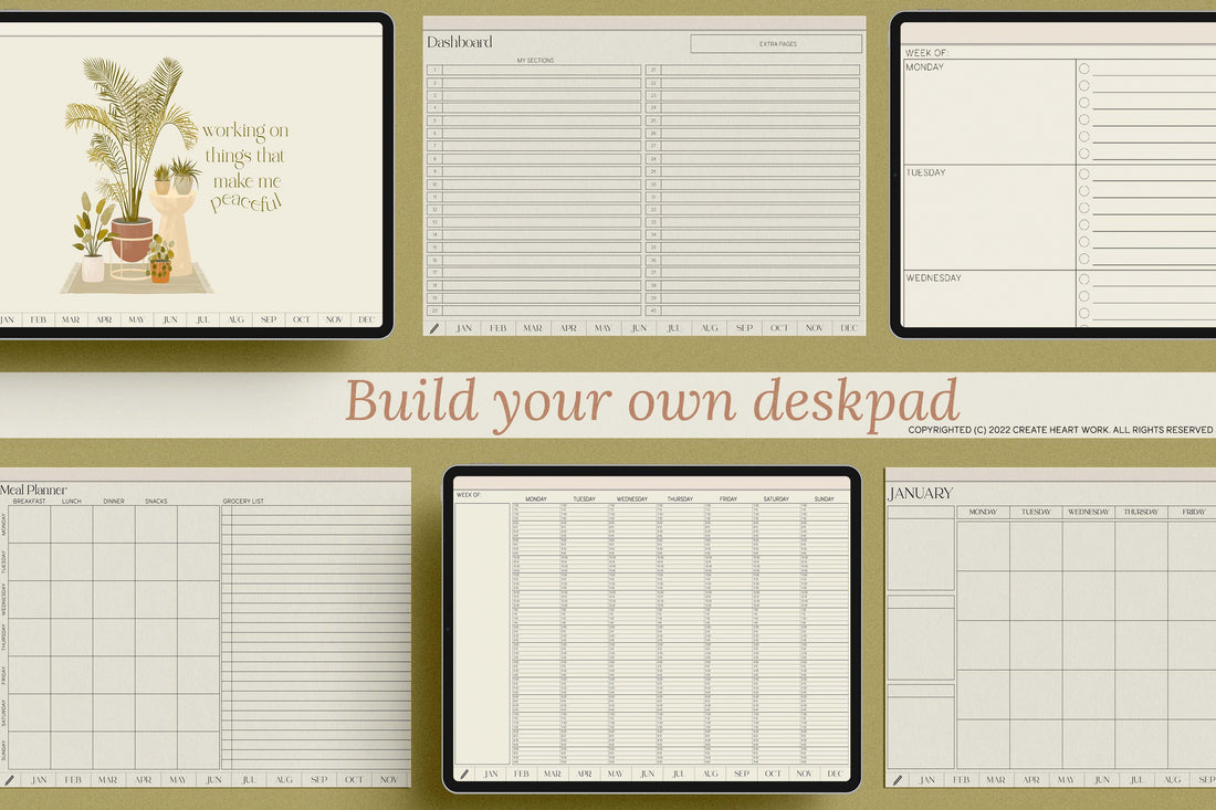 Undated Deskpad Planner
