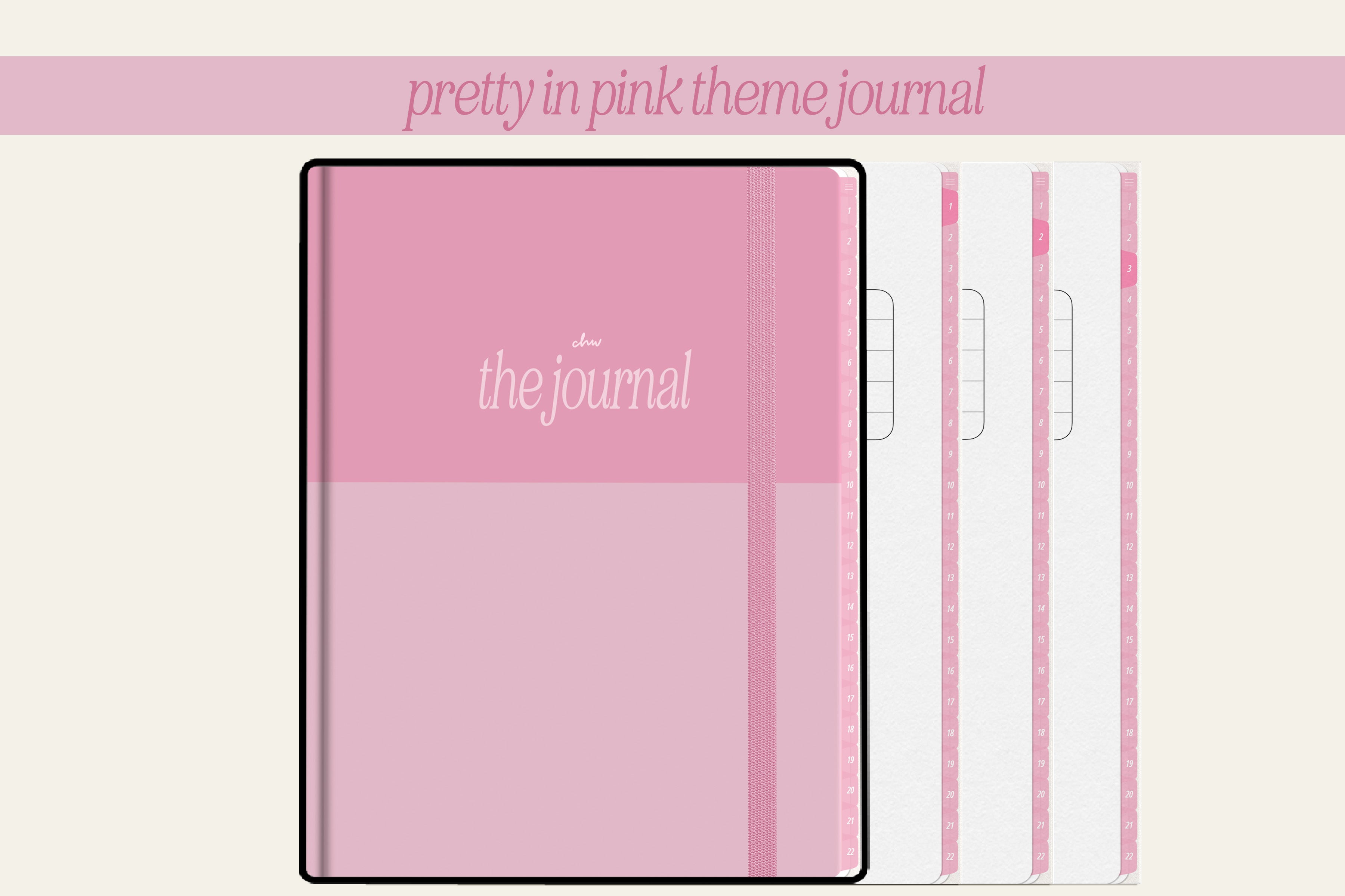 22 subject Digital Journal + Notebook | The Journal
