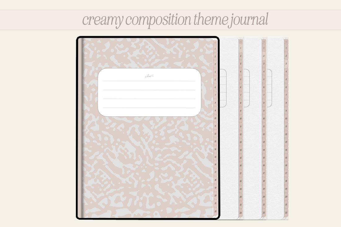 22 subject Digital Journal + Notebook | The Journal