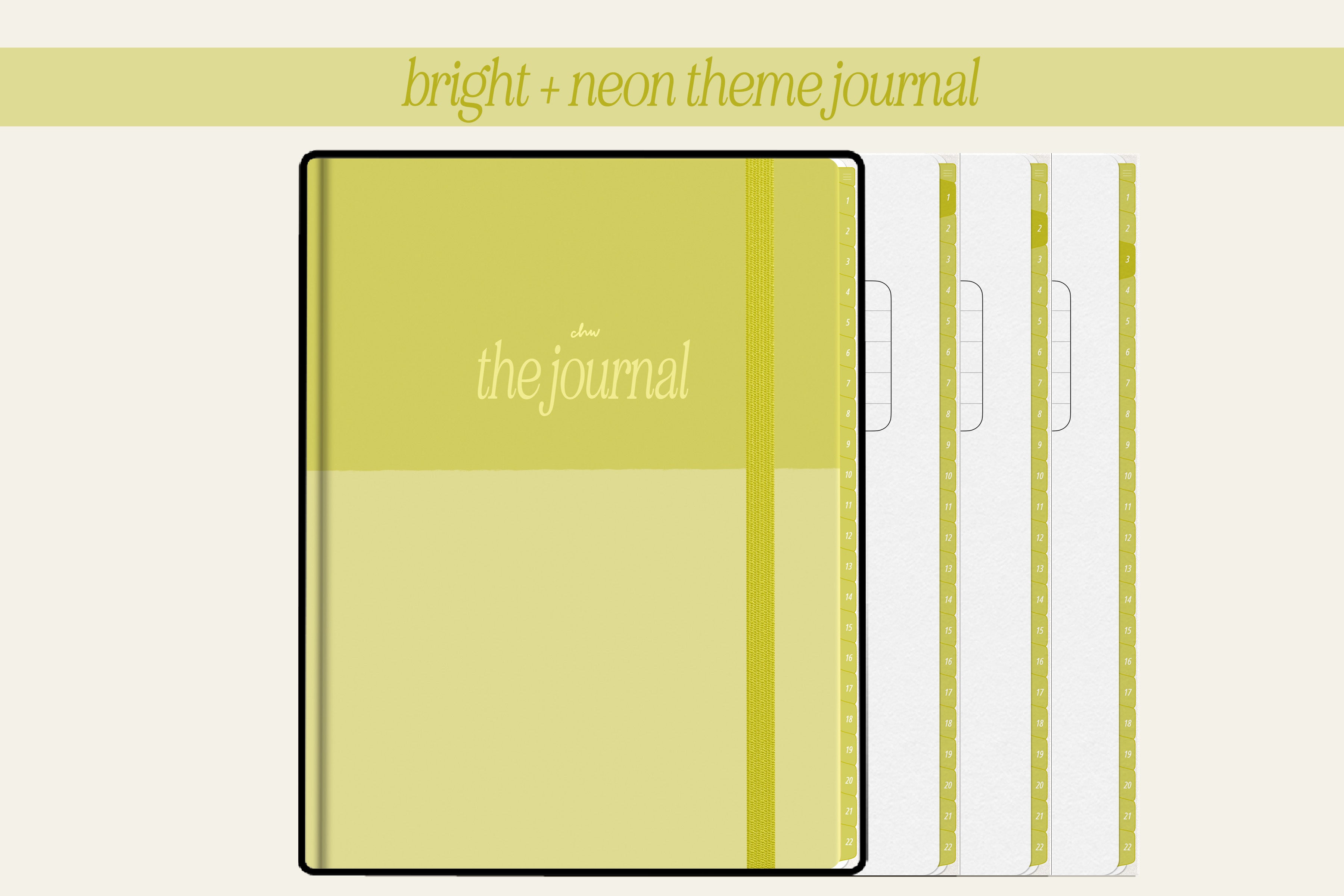 22 subject Digital Journal + Notebook | The Journal