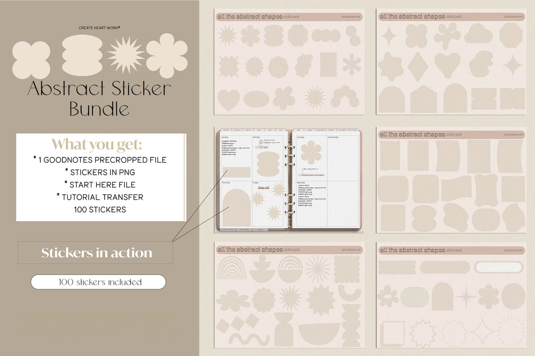 Abstract Sticker Bundle