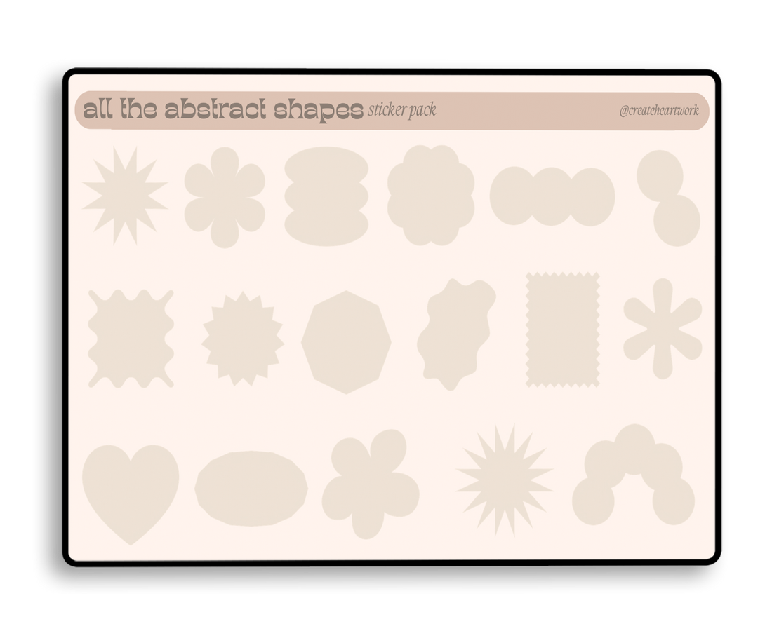 Abstract Sticker Bundle