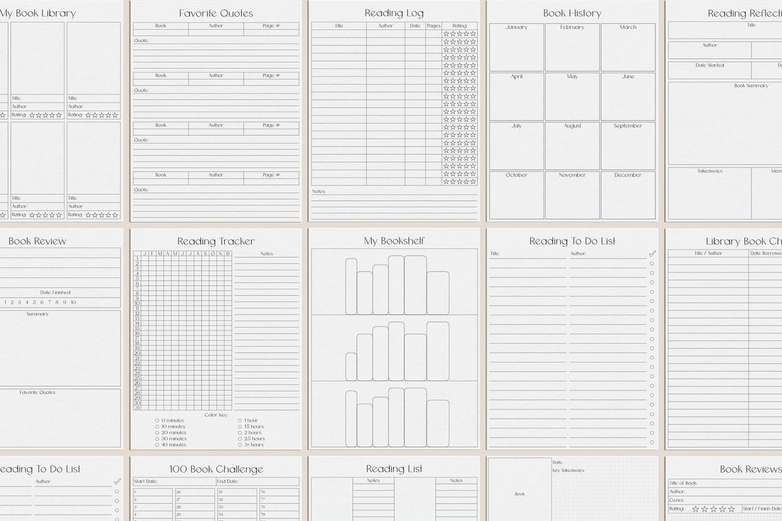 Book/ Reading Inserts