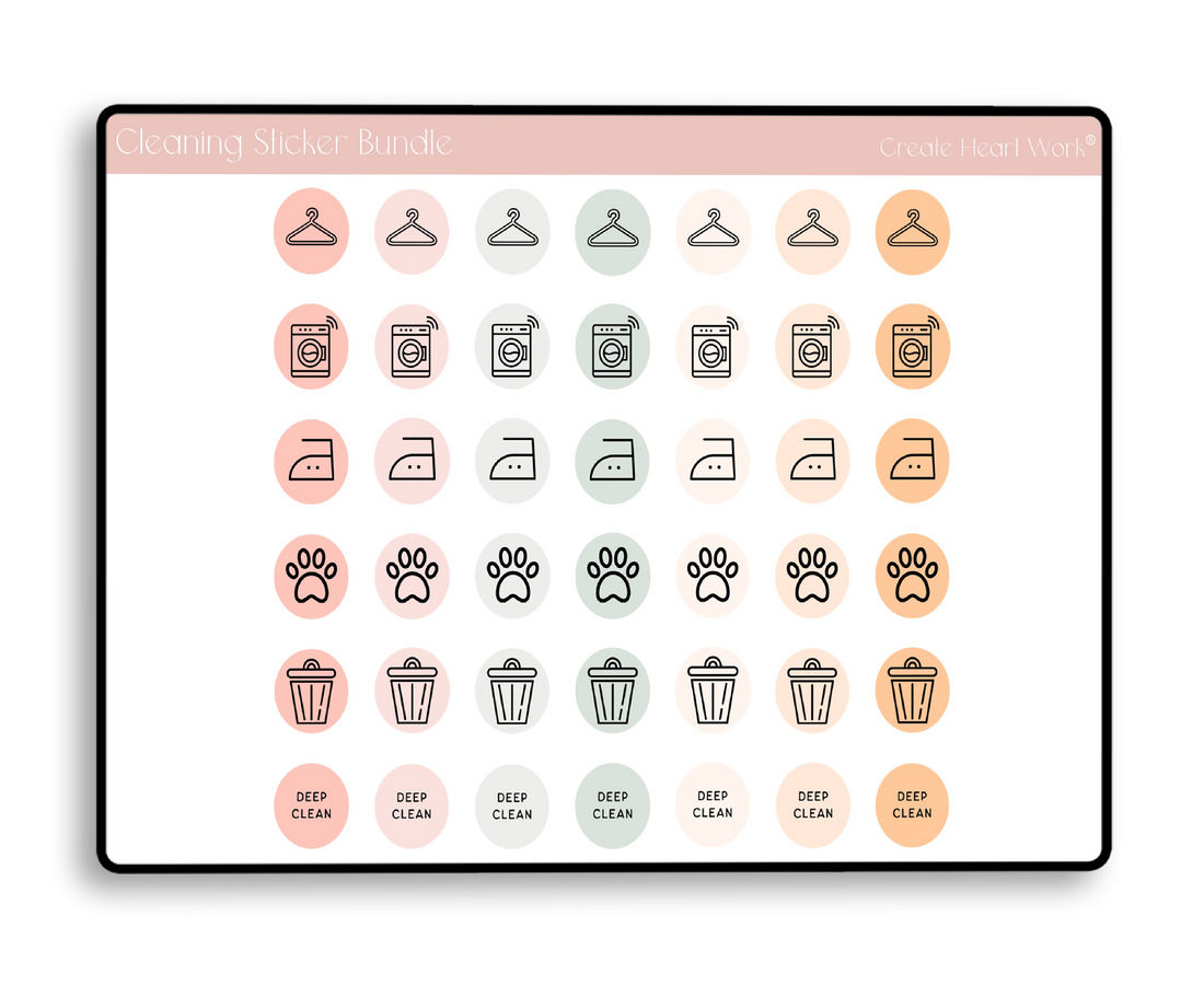 Cleaning Sticker Bundle
