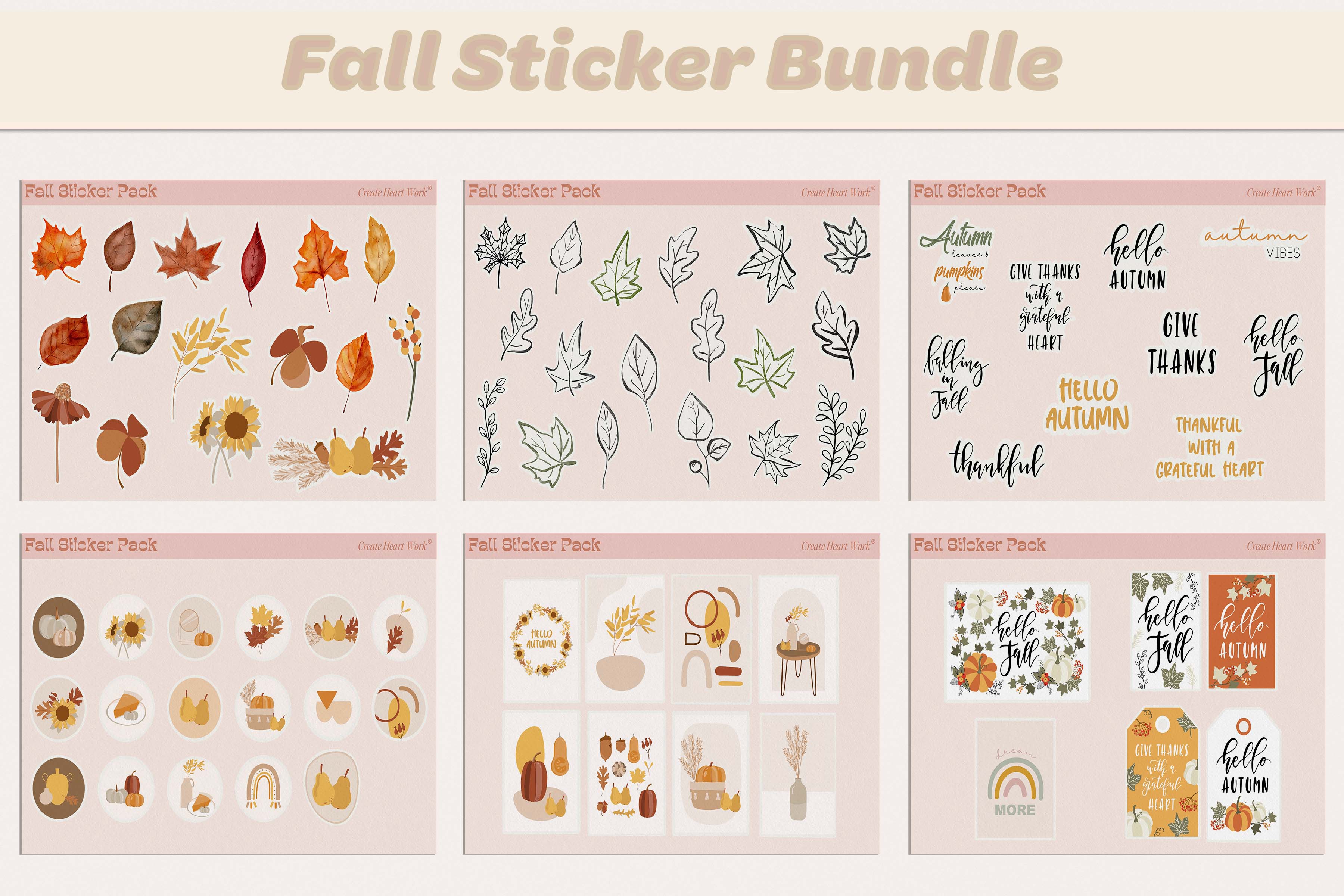 Fall Sticker Bundle