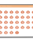Pumpkin Number Stickers