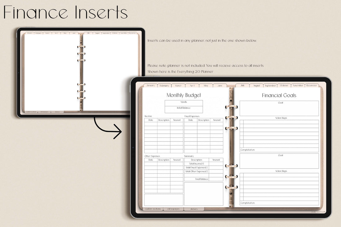 Finance Inserts