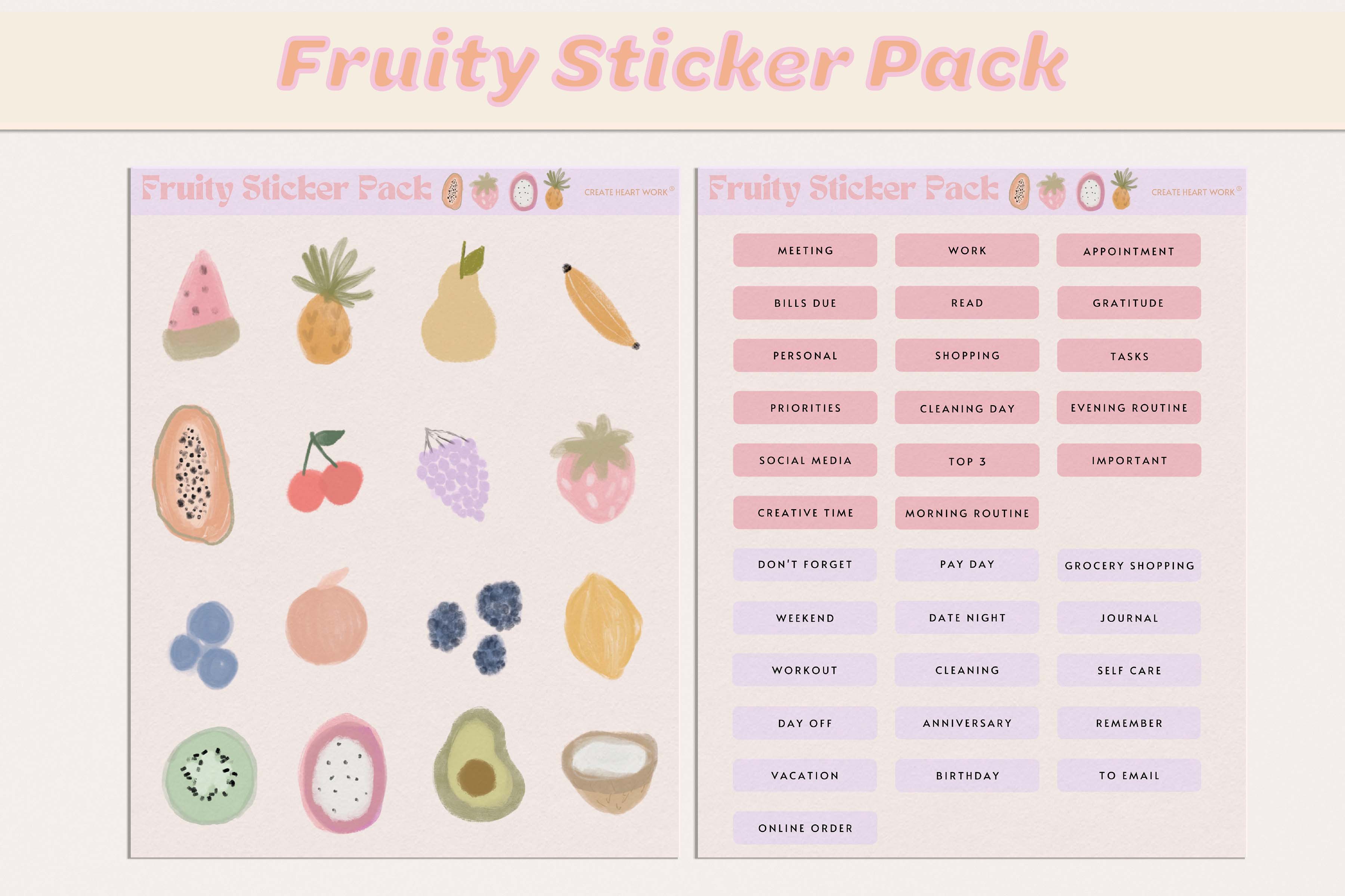 Fruity Sticker Pack