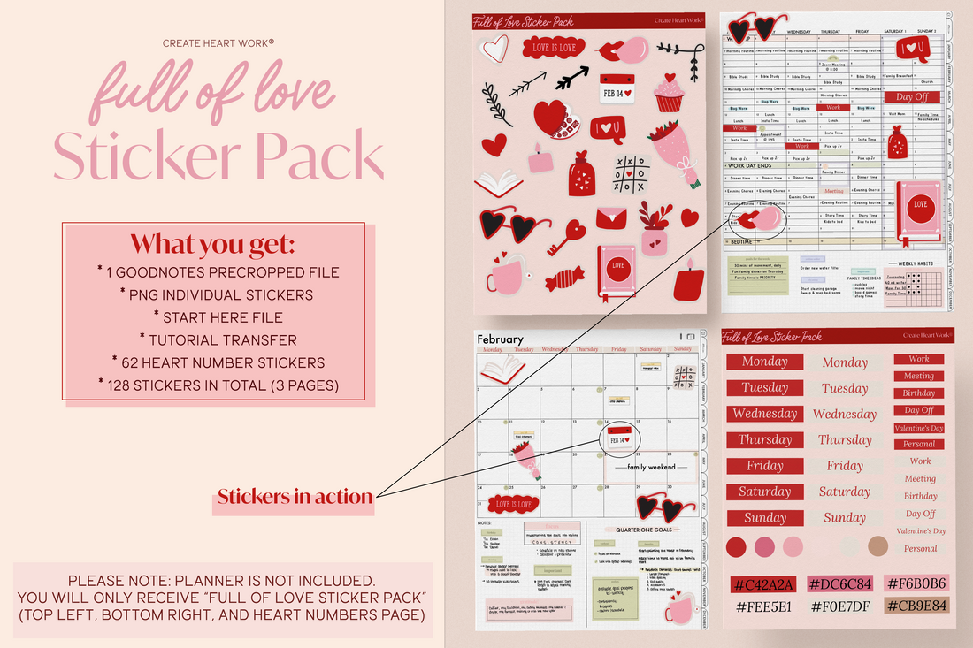 Full Of Love Stickers