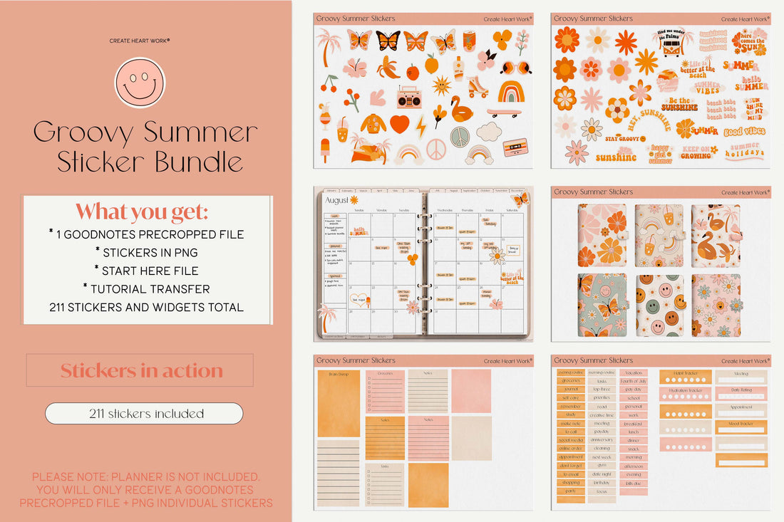Groovy Summer Stickers