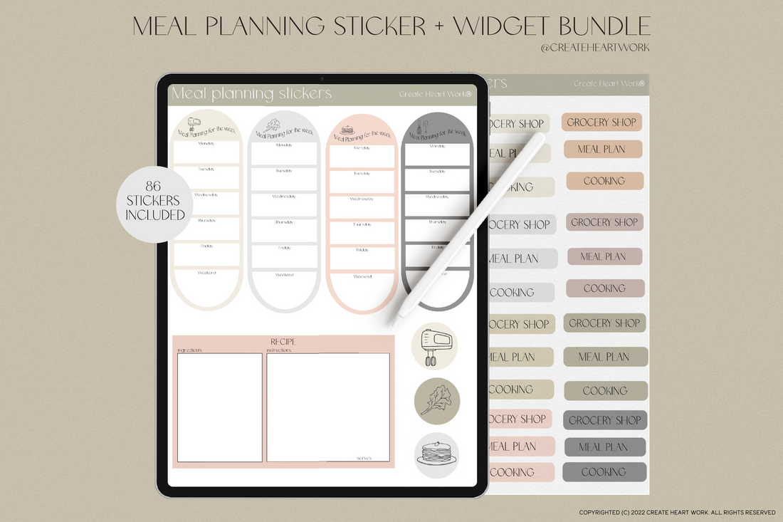 Meal Planning Stickers