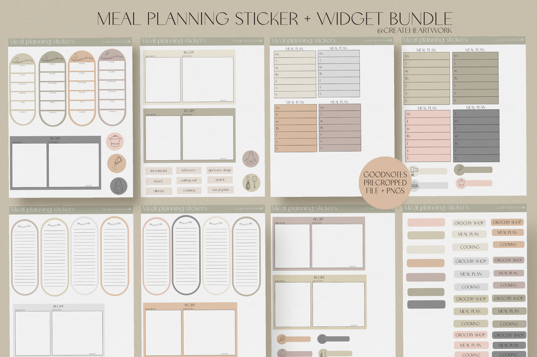 Meal Planning Stickers