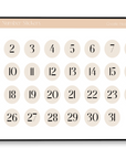 Planner Number Stickers