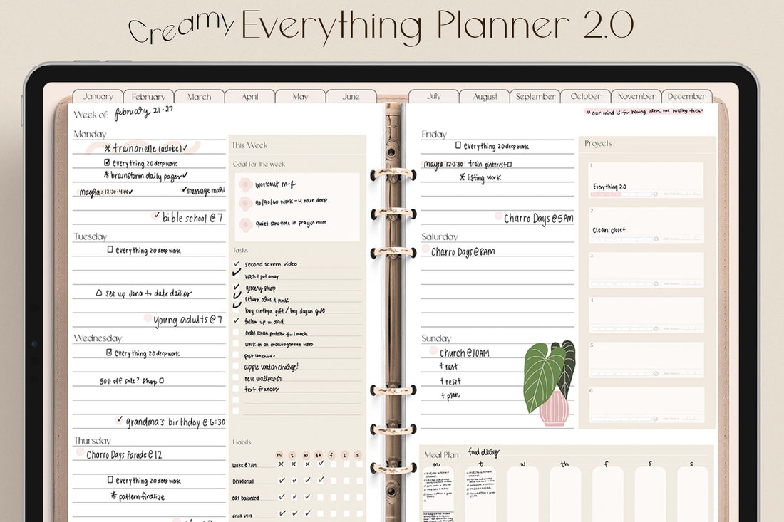 Undated Everything Planner 2.0 Planner