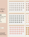 Planner Number Stickers