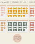 Planner Number Stickers
