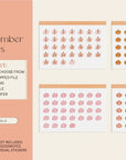 Pumpkin Number Stickers