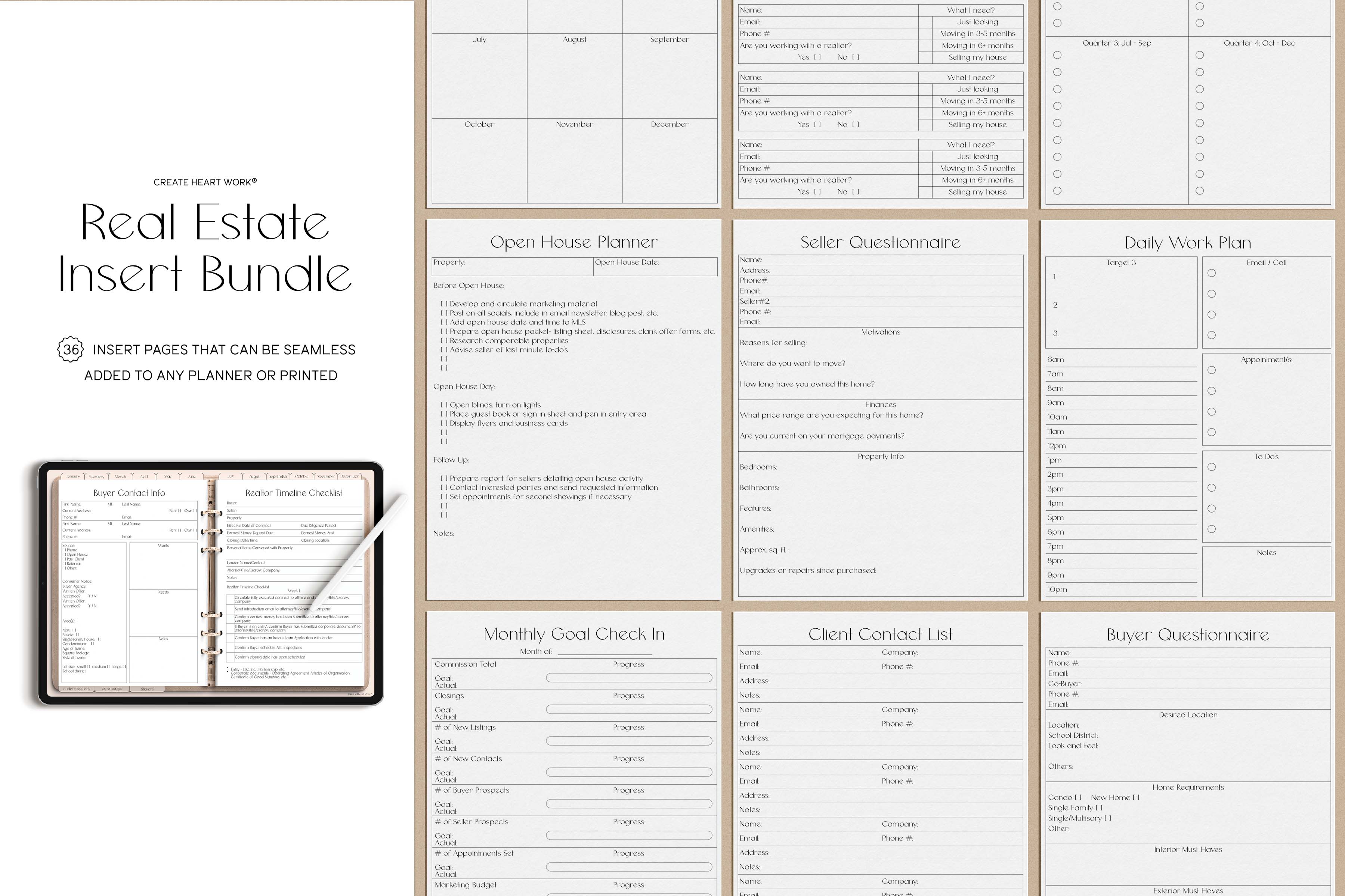 Real Estate Inserts