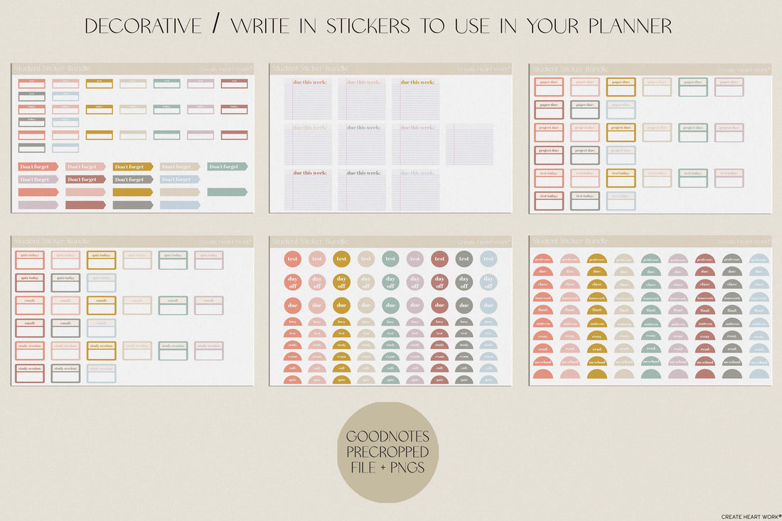 Student Sticker Bundle