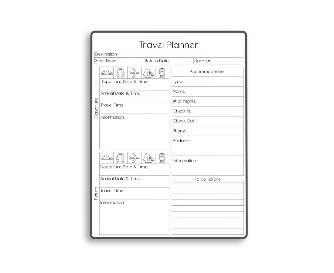 Travel Inserts