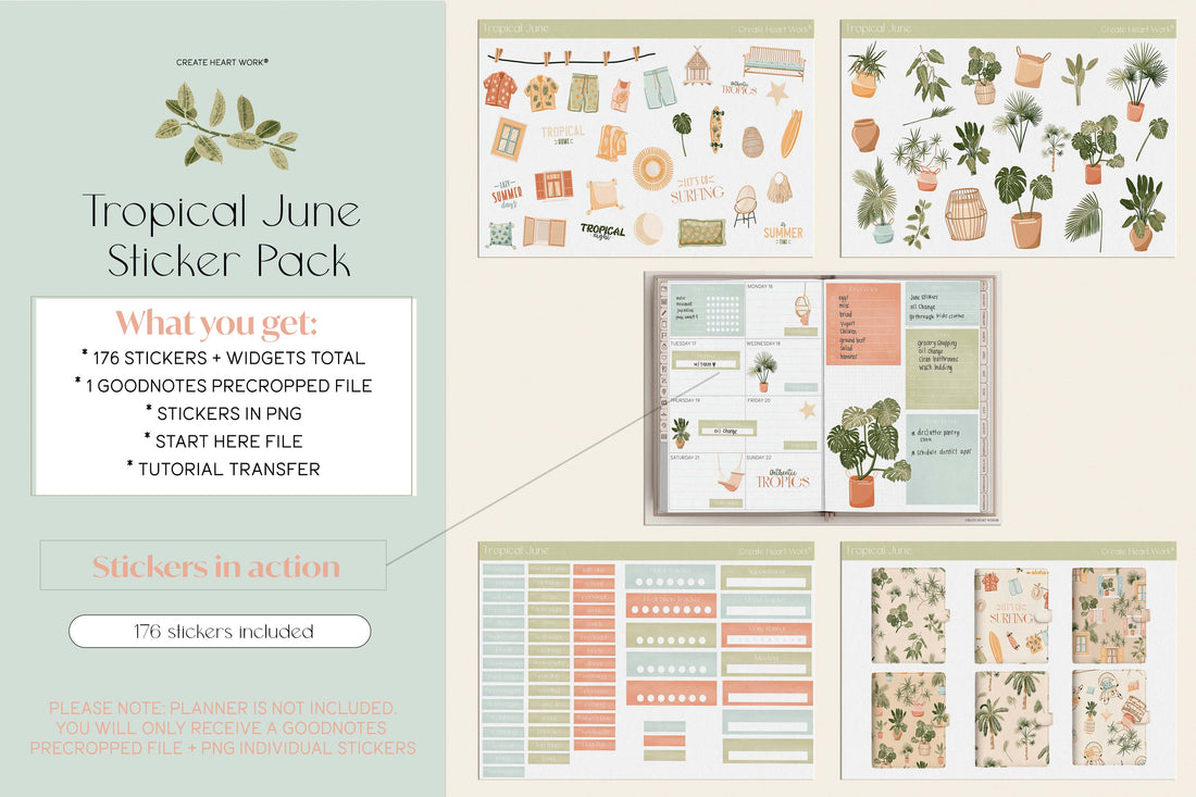Tropical June Stickers