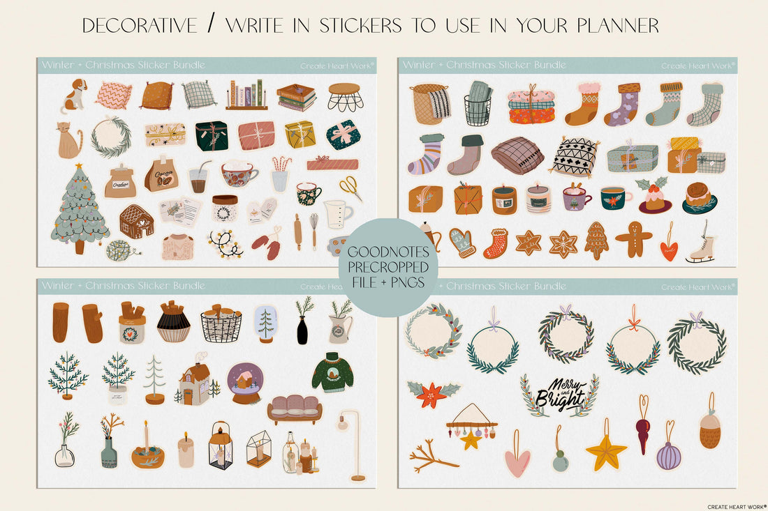Winter - Christmas Sticker Bundle