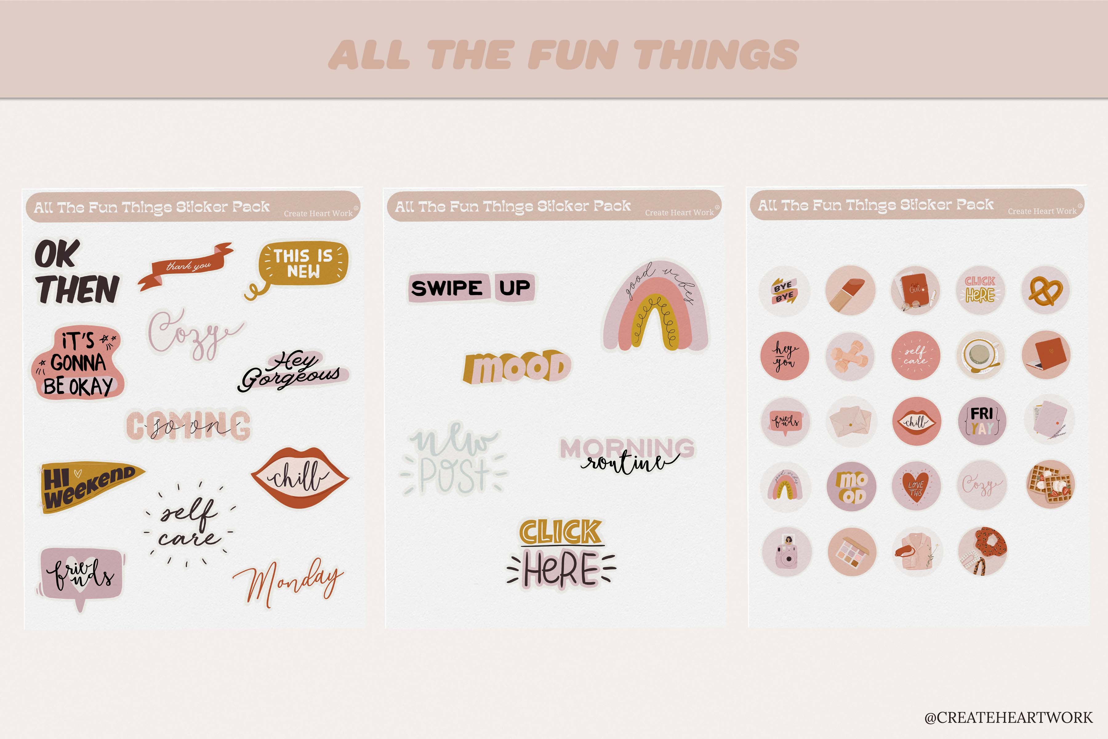 All the Fun Things Sticker Pack