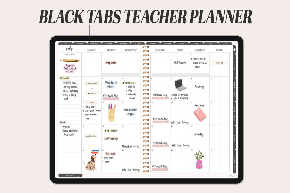🍎 2023 - 2024 Everyday Teacher + Undated Planner