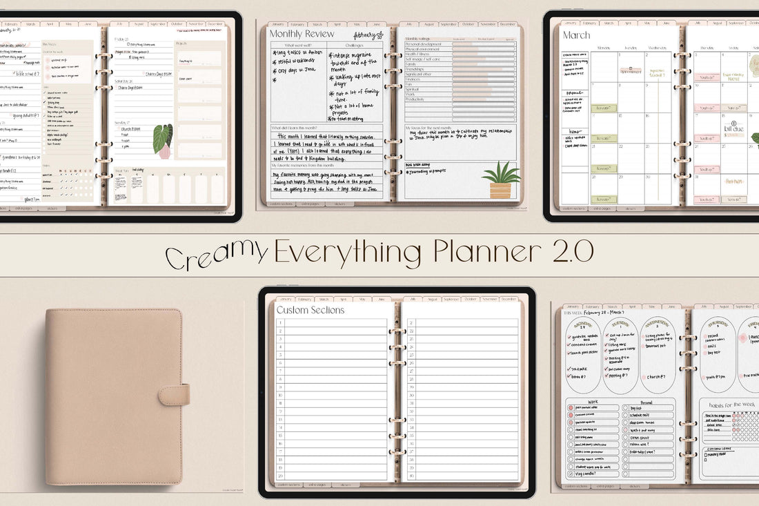 Undated Everything Planner 2.0 Planner