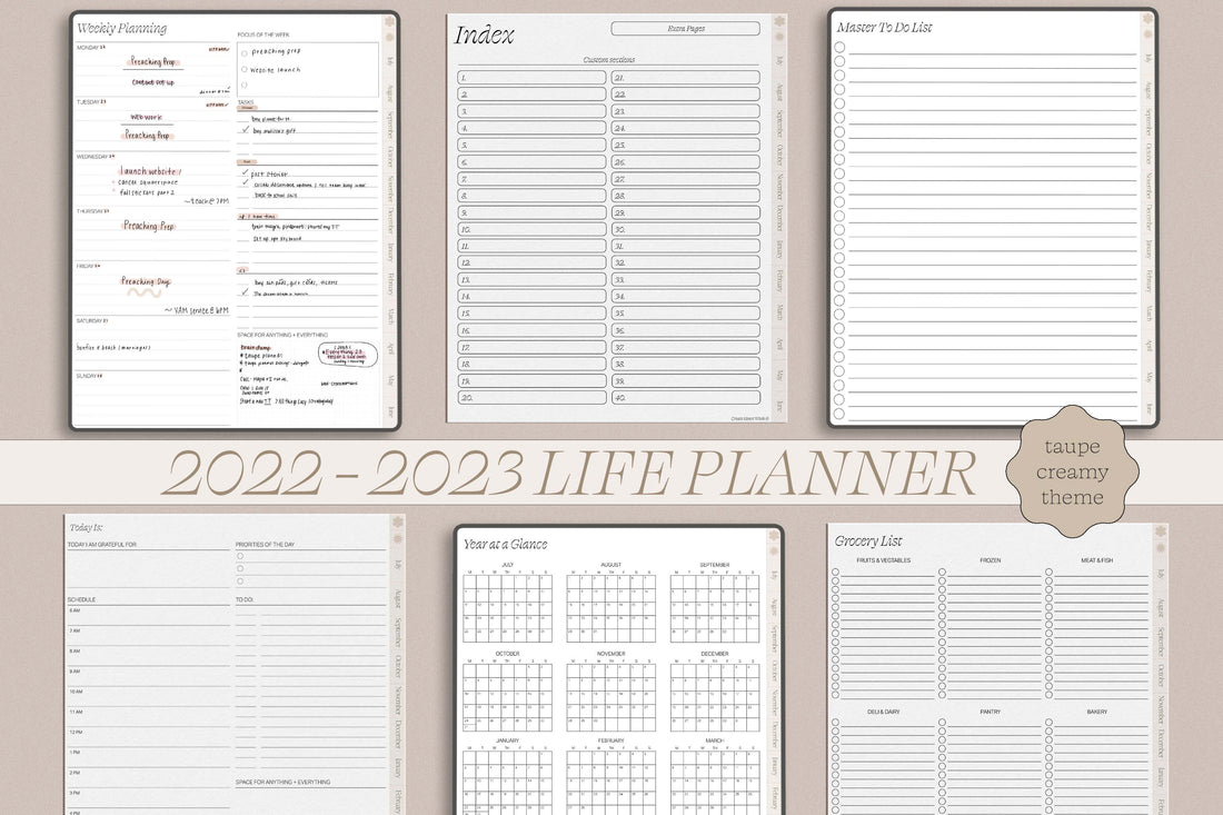Undated Life Portrait Planner July Start