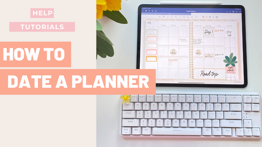 How to date an undated planner