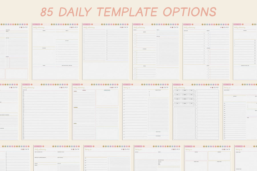 🗓️ 2023 - 2024 Playful Portrait Heart Work Planner + Undated Planner