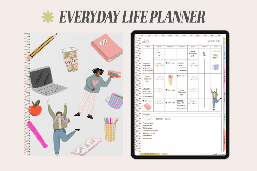 🍓 2023 - 2024 Everyday Life + Undated Planner