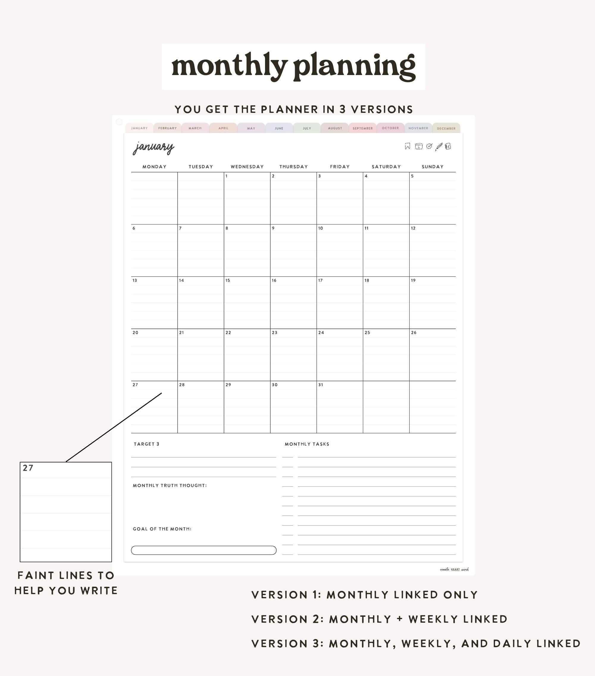 2025 Heart Work Life Planner (Volume 2)