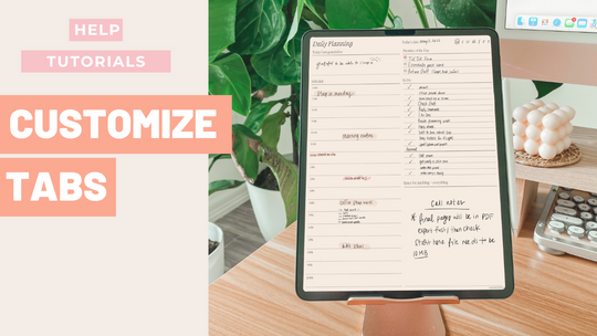 How to customize 2022 tabs