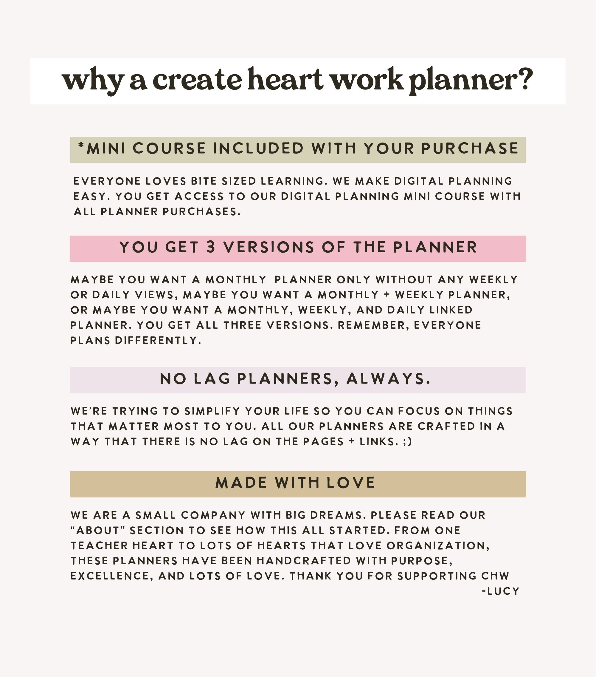 2025 Heart Work Life Planner (Volume 2)