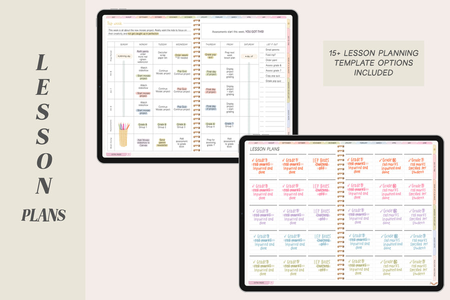 🍎 2023 - 2024 Everyday Teacher + Undated Planner