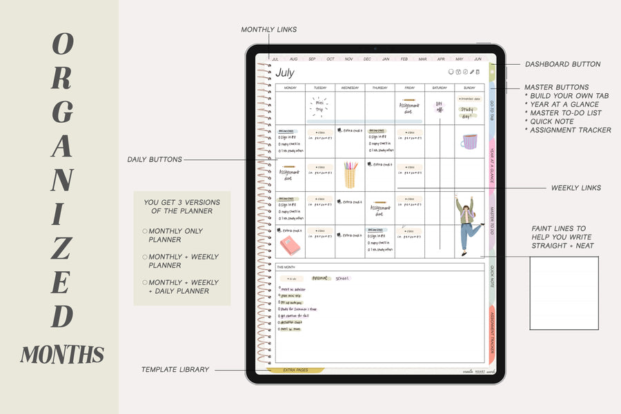 ✏️ 2023 - 2024 Everyday Student + Undated Planner