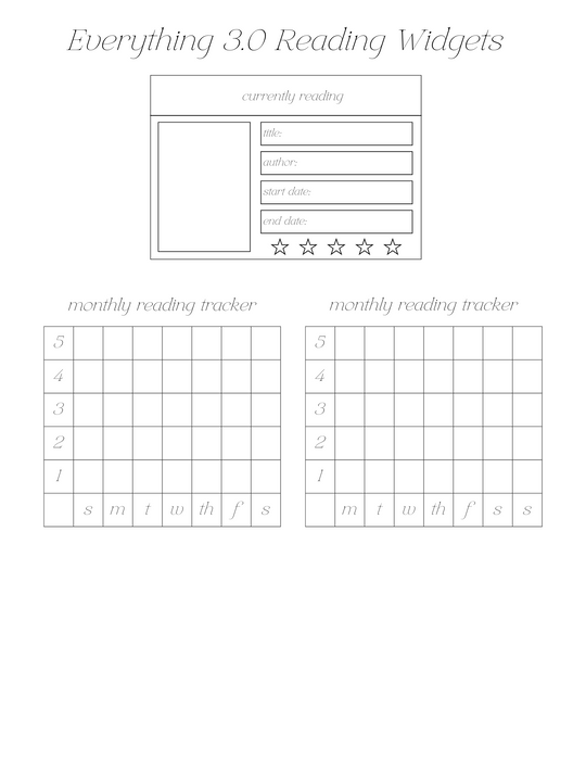 Everything 3.0 Reading Widgets