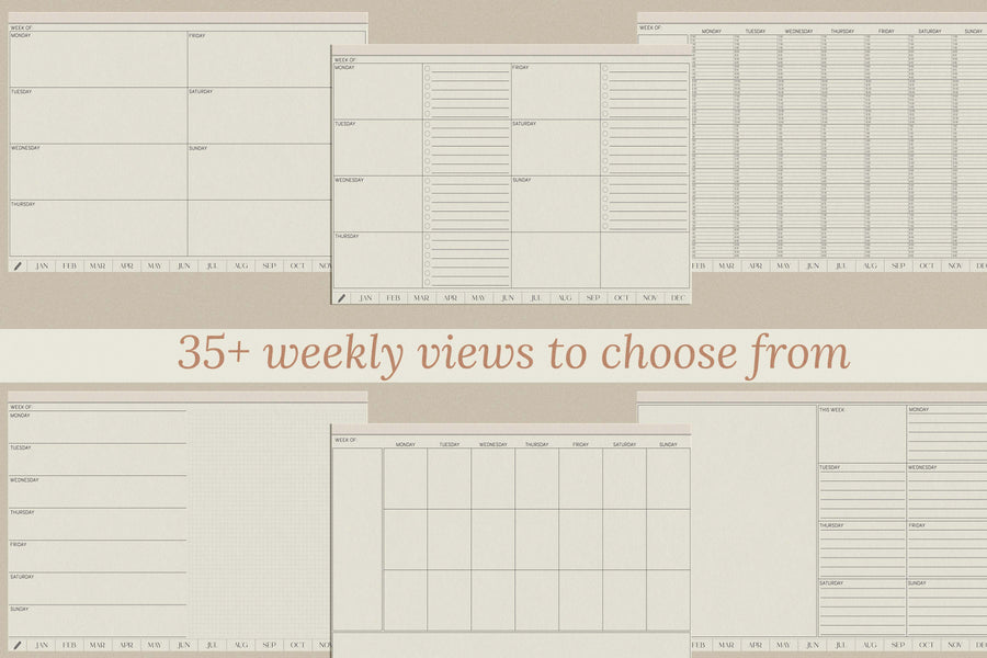Undated Deskpad Planner