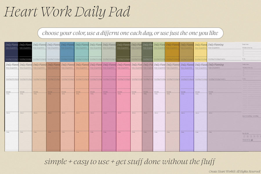 Heart Work Daily Pad