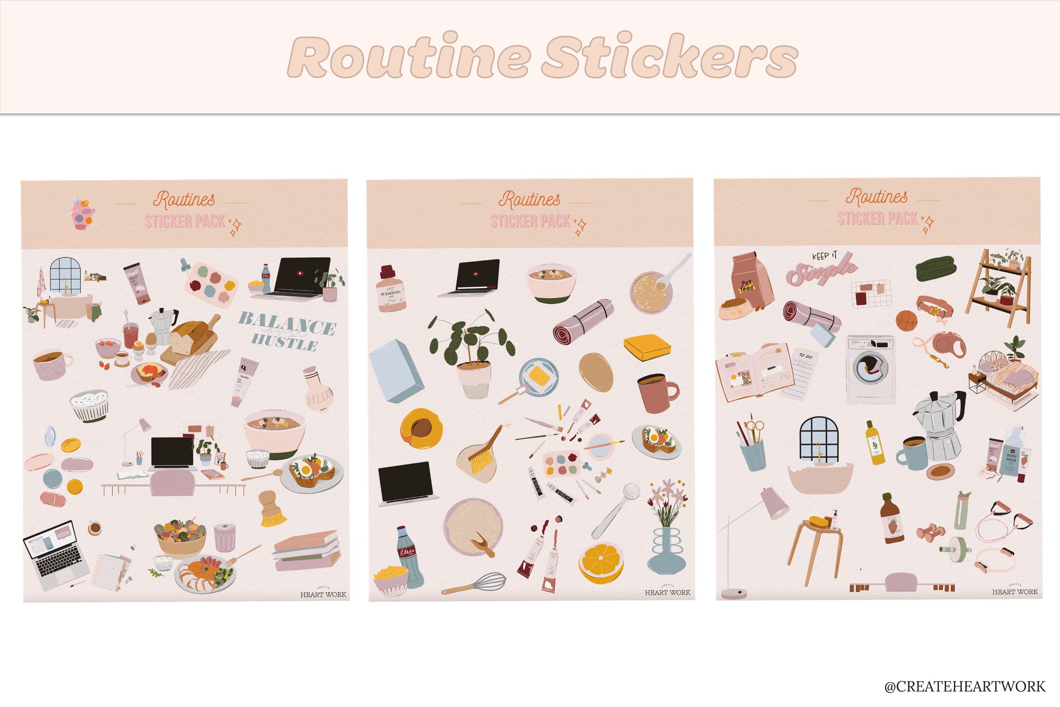 Routines Sticker Pack