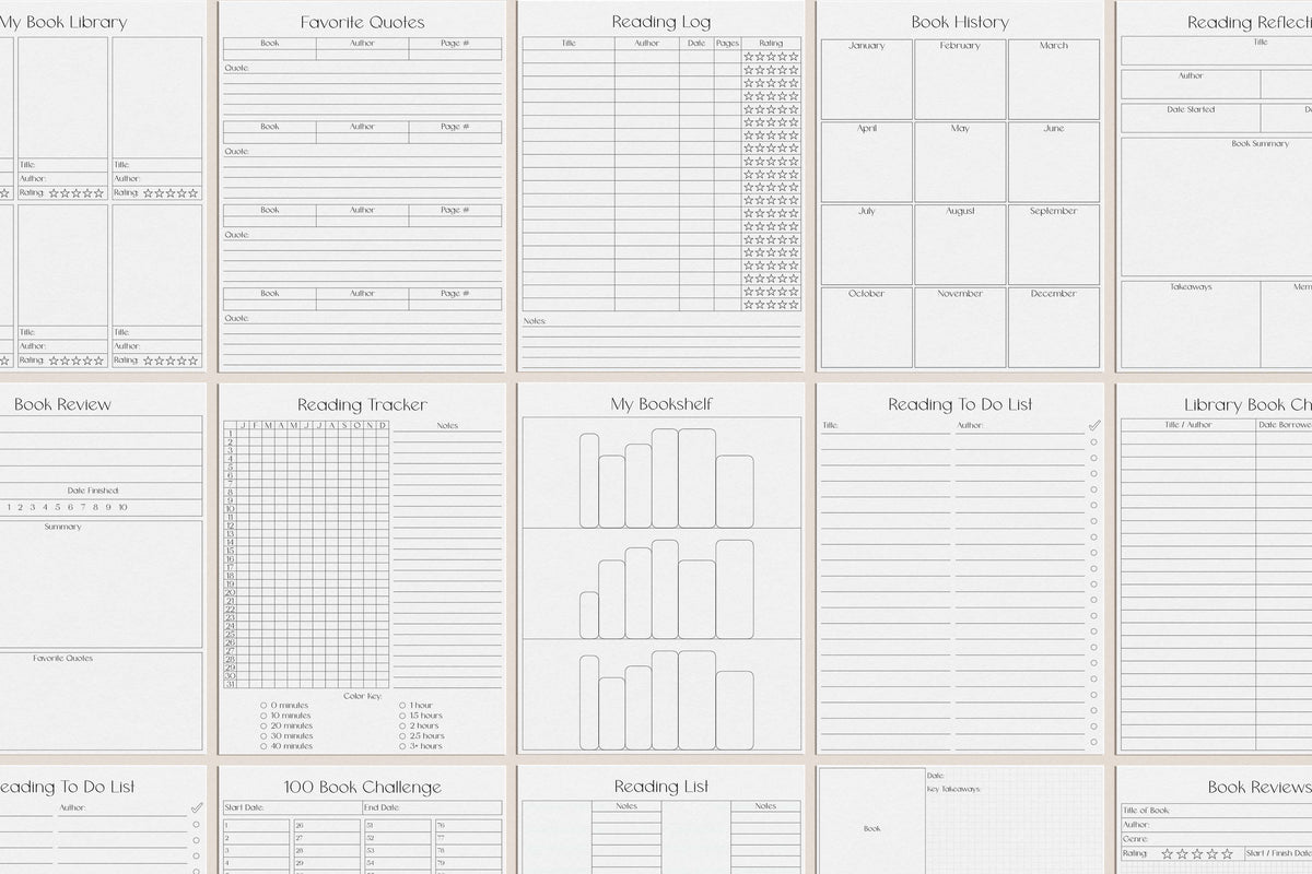 Book Insert Examples Book/ Reading Inserts – Create Heart Work