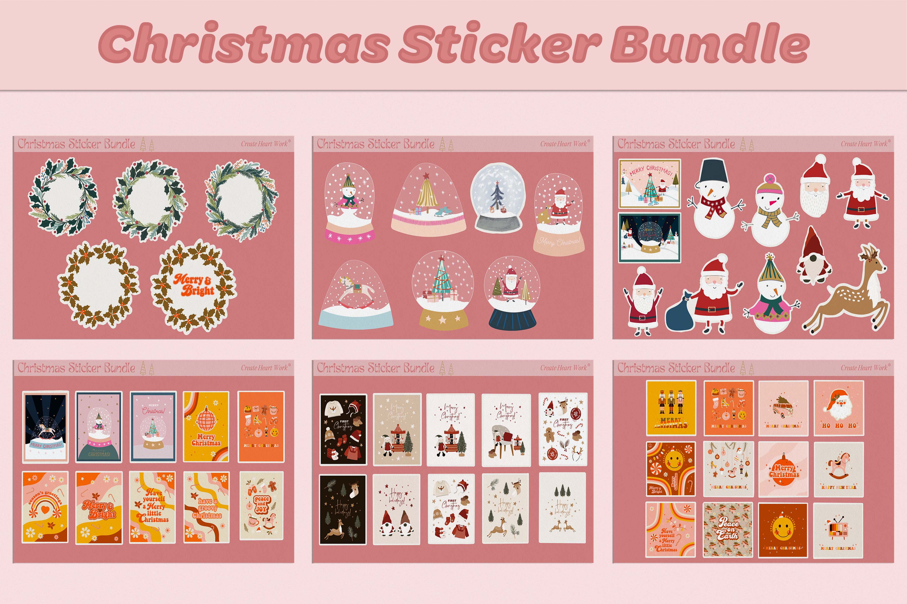 Winter - Christmas Sticker Bundle – Create Heart Work