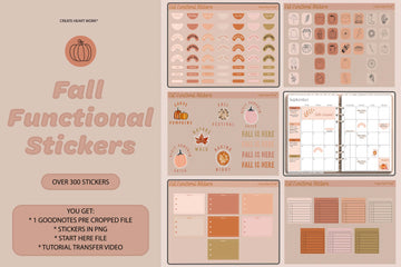 Fall Functional Stickers