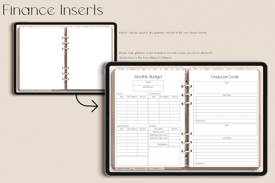 Finance Inserts