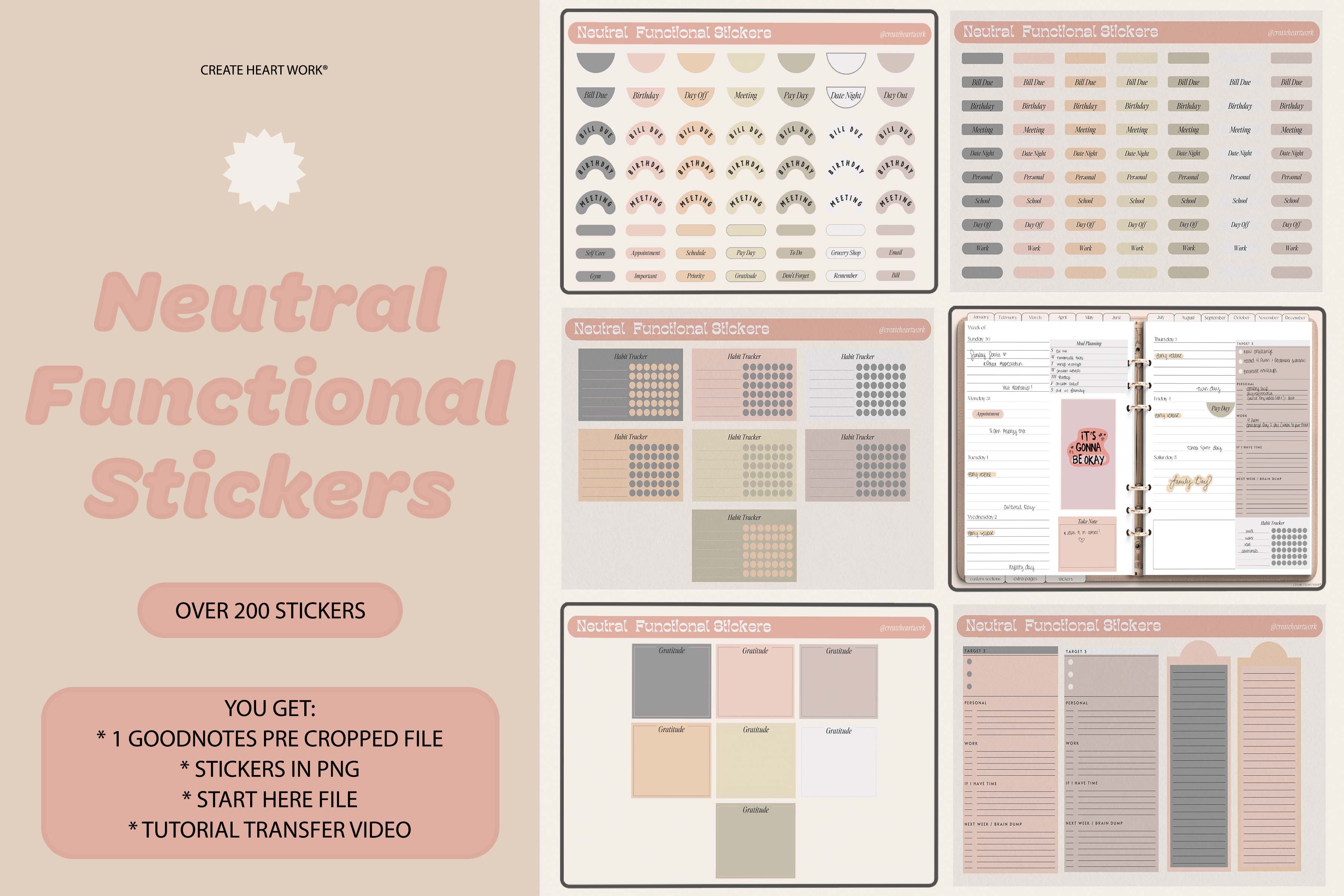 Functional Stickers – Create Heart Work