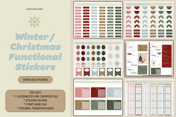 Christmas / Winter Functional Stickers