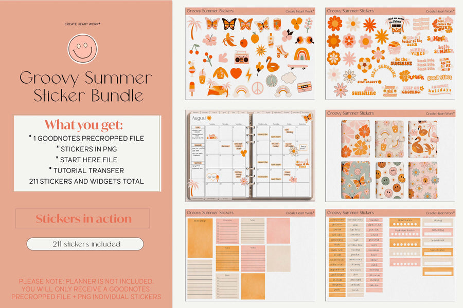 Groovy Summer Stickers