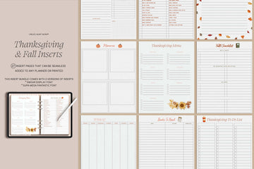 Thanksgiving + Fall Inserts